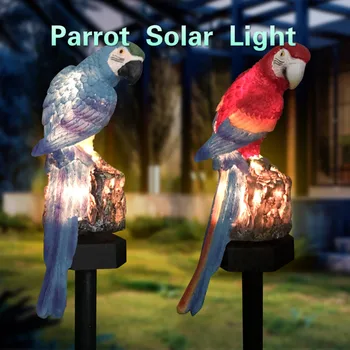 

Unique Parrot Owl Solar Garden Light Led Lawn Decor Solar Light Outdoors Novelty Sculptures Lamp Waterproof Yard Solar Lamps