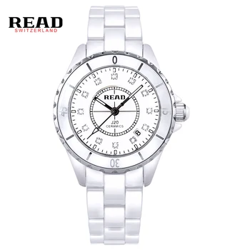

READ Fashion Women Watches 2019 Luxury Digital White Women's Bracelet Quartz Watch Girls Ceramic Wrist Watches 3002 Reloj Mujer