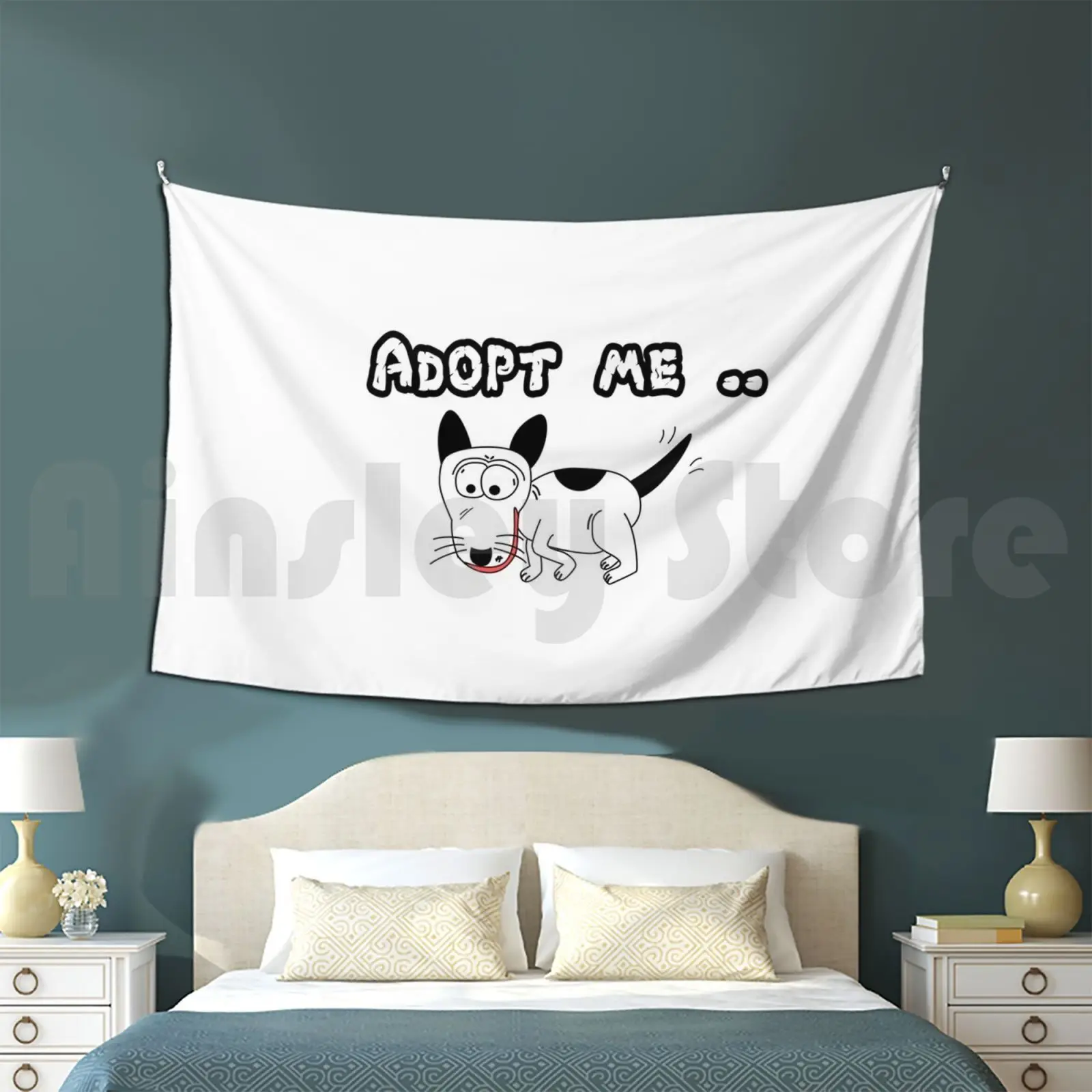 Adopt Me.. Tapestry Living Room Bedroom Me Dog Lover Pet |