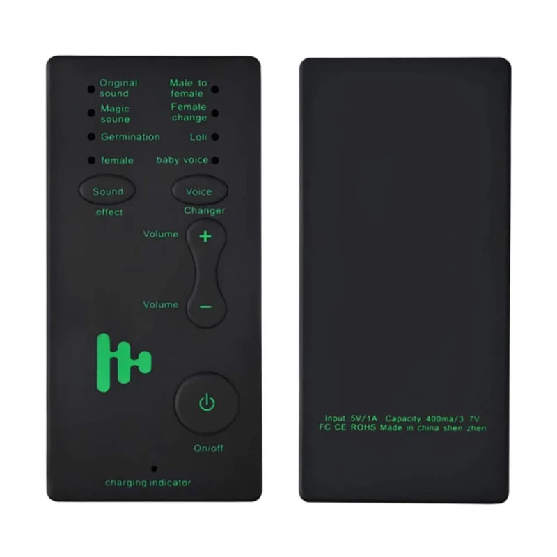 

Voice Changer Compact Convenient Mini Sound Effect Device Voice Changer with Microphone