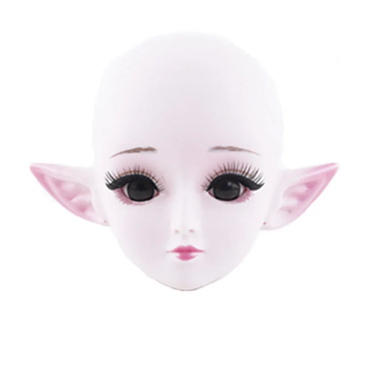 No 2 Практический макияж, голова куклы с демоном, уши лысые для 1/3 BJD, кукла как для 60 см, кукла DIY, косплей, аксессуары для девочек - Цвет: No 2