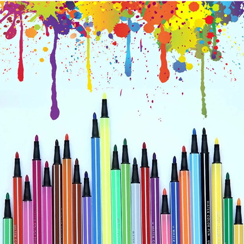 hw children's furniture 36/24/18/12 non-toxic children paint Watercolor marking pen painting kit for 18 years furniture for girl hw children's furniture 36/24/18/12 non-toxic children paint Watercolor marking pen painting kit for 18 years furniture for girl