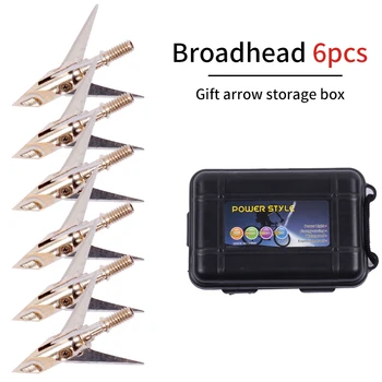 

Archery Ramcat Broadheads 6pcs with Arrow box ArrowPoints for Bow Hunting arrow head