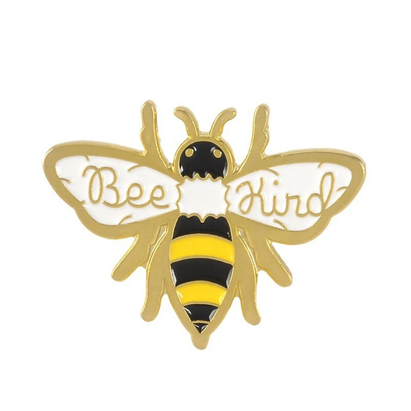 Золотая Пчела Милая брошь насекомое джинсовая рубашка отворот улей пчела