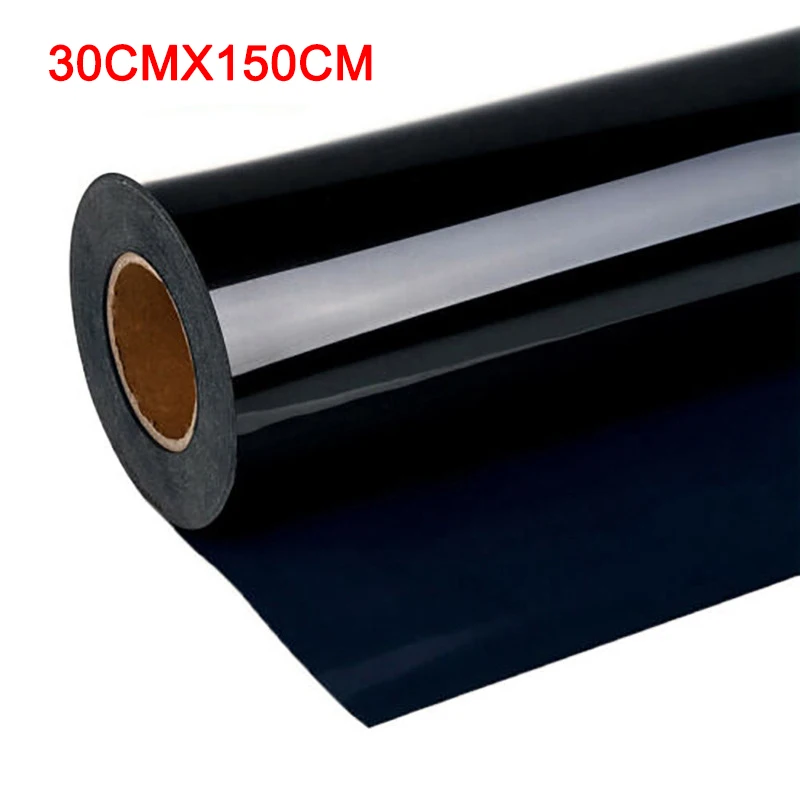black Экономичная DIY виниловая термопереводная железная пленка для одежды силуэт бумага искусство одежда сплошной цвет ds99 - Цвет: black