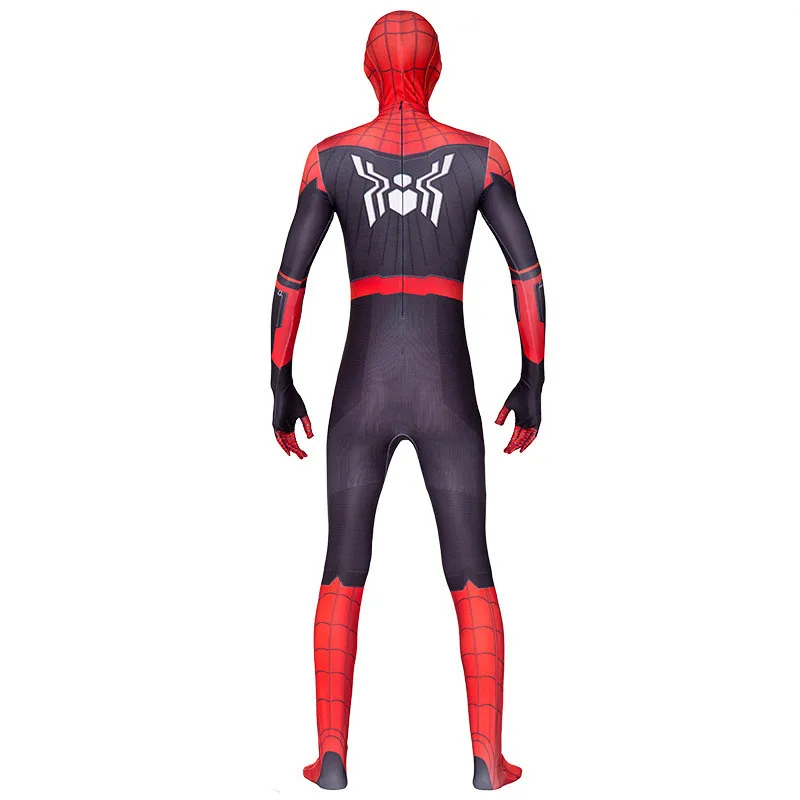 «Человек-паук»; далеко от дома взрослые дети Хэллоуин 3D объектив с изображением Человека-паука, зентай, костюм, Косплэй боди костюм