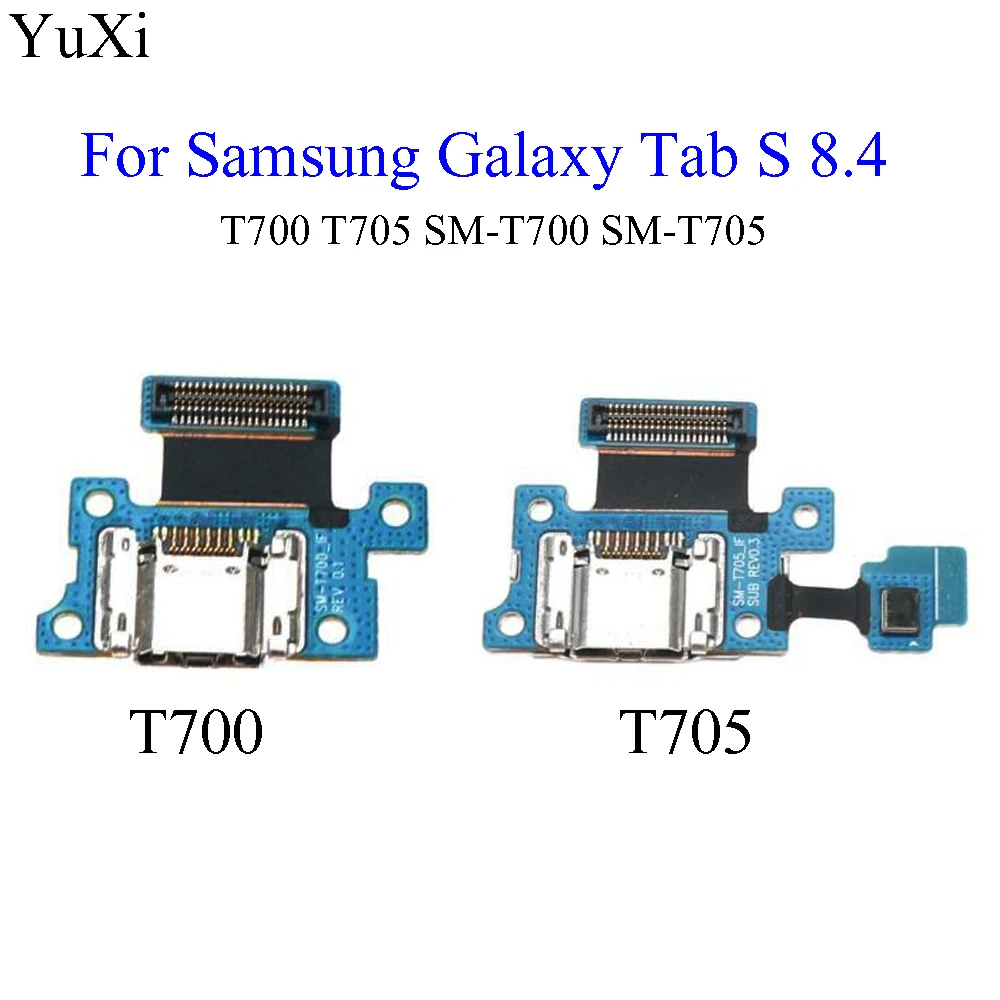 USB разъем YuXi для зарядки док станции гибкий кабель Samsung Galaxy Tab S 8 4 T700 T705 с разъемом