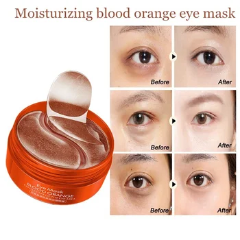 

Blood Orange Eye Mask Moisturizing Firming Skin Remove Dark Circles Anti-Puffiness Gel Eye Mask Nourishing