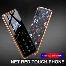 Ультратонкий кожаный чехол с металлической рамкой, маленький мобильный телефон, Bluetooth Dialer, две sim-карты, детский телефон, сенсорный ключ, вибрация