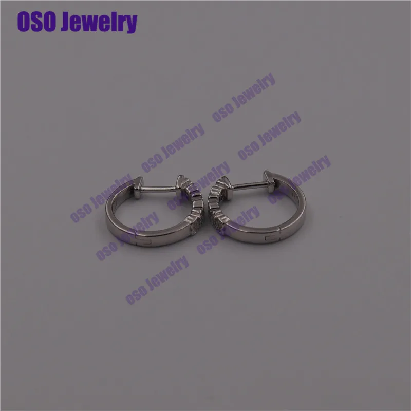 Pendientes plata de ley 925 mujer серебряные 925 серьги-гвоздики для женщин, хорошее ювелирное изделие - Цвет камня: 18mm 014743020