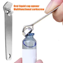 

Stainless Steel Bottle Opener Multi-Function Cap Opener Oral Liquid Vial Ampoule Bottle Opener Tool Kitchen Accessories