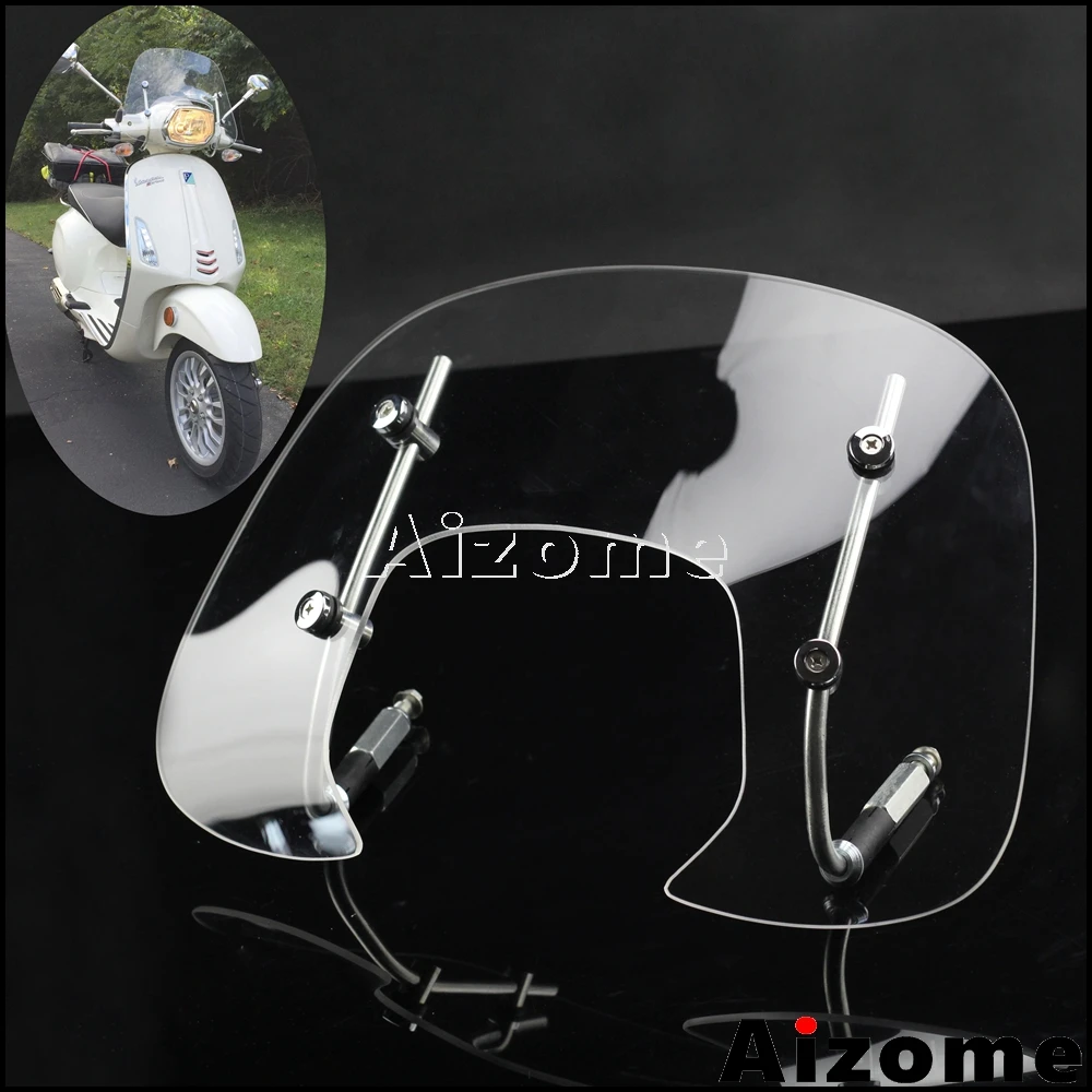 Прозрачный ветровой дефлектор для мотоцикла Winsheild экран VESPA SPRINT 150 Fly Screen 1