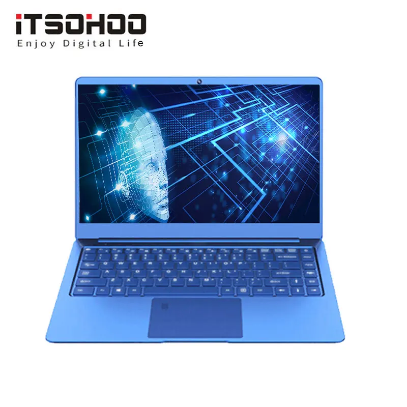  14 inch Windows 10 laptop Metal Notebook computer Red Blue color 8GB RAM intel gaming laptops iTSOH