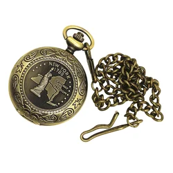 1 Set Portable Pocket Watch Style Compass Vintage Metal Flip-Open Compass Navigation Tools with Chain for Camping Outdoors