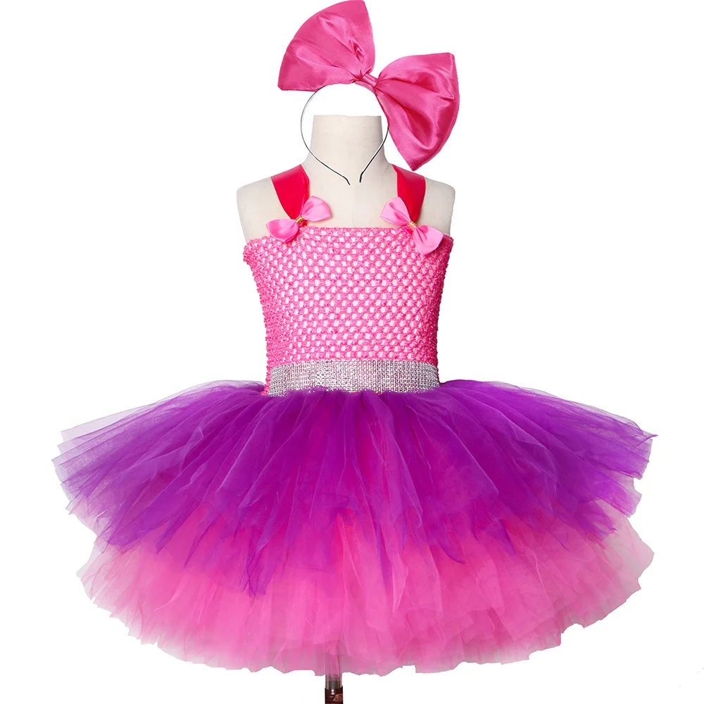 pink and violet tutu dress