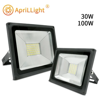 

30W 100W Led Flood Light AC 220V 230V 240V LED Floodlight Spotlight IP65 Waterproof Landscape Outdoor Lighting Warm Cold White