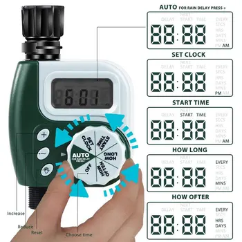 

Automatic Electronic Irrigation Controller Water Timer Garden Controller Automatic Plant Watering Timer Irrigation Timer