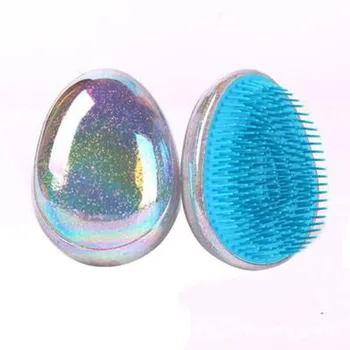 

1PC Hair Brush Comb Egg Round Shape Soft Styling Tools Hair Brushes Detangling Comb Salon Hair Care Comb For Travel