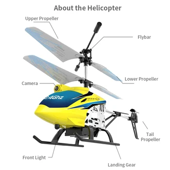 

High Quality JJRC JX03 RC Helicopter Toys 2.4G Remote Control WiFi Real-time Transmission 720P HD Camera Helicopter MD8