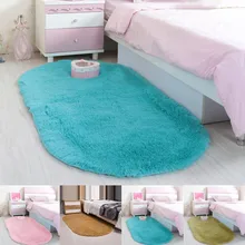 Супер мягкие овальной формы из пены с эффектом памяти Крытый Современный шаг Ванна Напольный для ванной и спальни Душ коврик ковер Детский ковер