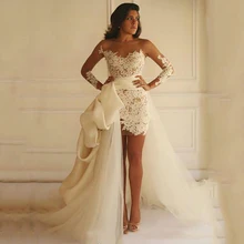 Smileven свадебное платье с рукавами-крылышками белого цвета и цвета слоновой кости свадебные платья с шлейфом элегантные свадебные платья