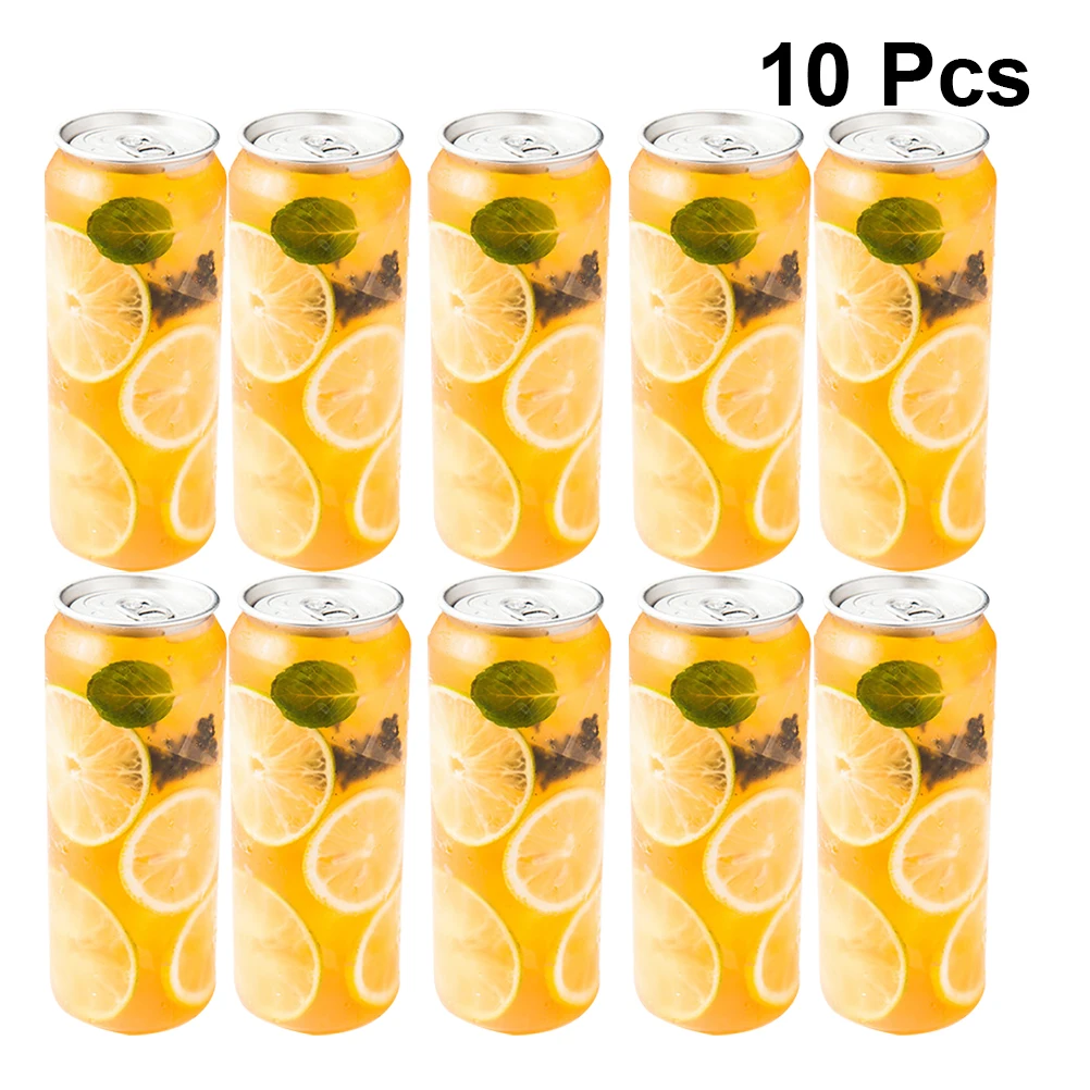 10 Pcs Multipurpose Snack Bottles Food Dessert Disposable Can Milk Tea Cup PET Beverage Packaging Bottle | Дом и сад