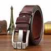 Fashion Mens Casual Genuine Leather Belt High Quality Cowhide Retro Pin Buckle Belt for Jeans Men Design Brown Belts 3.8cm Width ► Photo 3/6