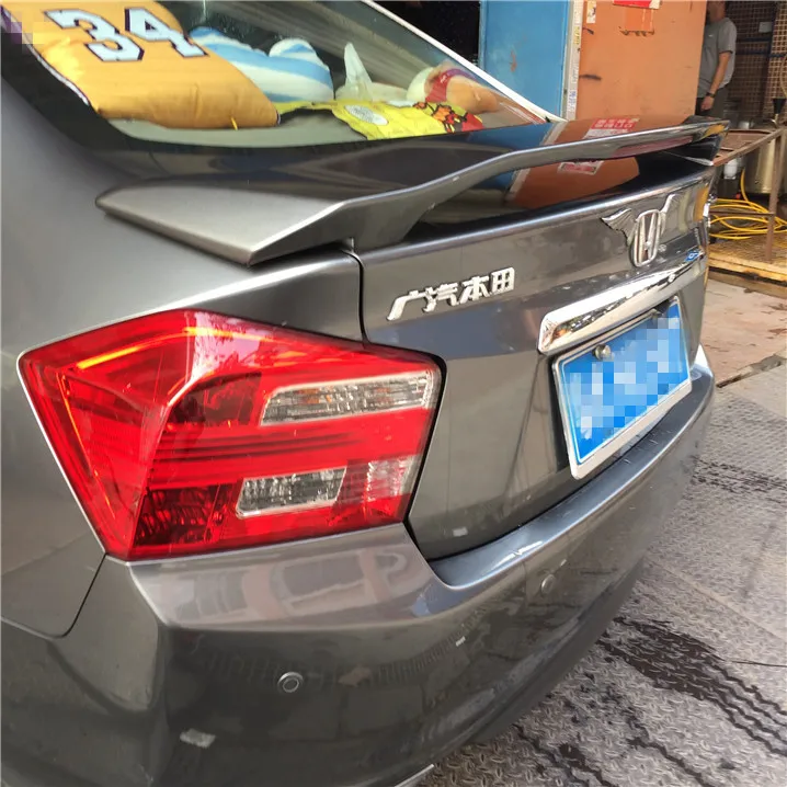 Спойлер для Honda City высококачественный спойлер из АБС материала заднего крыла