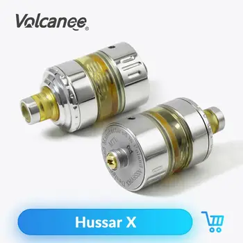 

Volcanee SXK Hussar X MTL RTA 22mm Atomizer 316 ss Steel Vaporizer Adjustable Air Flow Tank for 510 Mechanical Box Mod Vaporizer