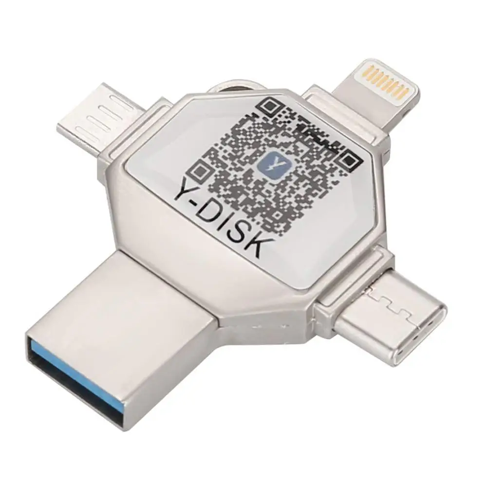  4 in 1 OTG Usb Flash Drive for iPhone Pendrive 32GB USB 3.0 Memory Stick External Storage for iOS/A