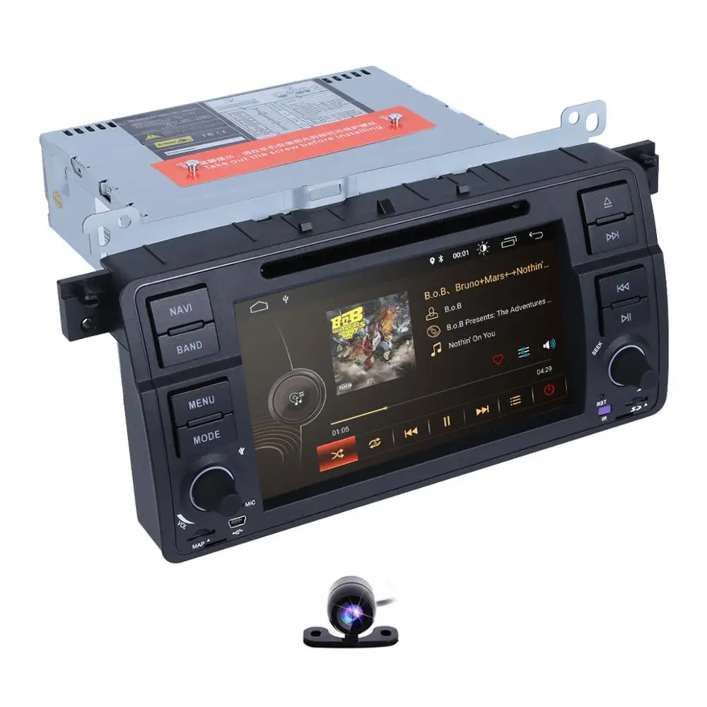 Cheap 7 Inch Android 9.0 4 Core Car DVD Radio For bmw series 3 e46 2000-2006 Rover 75 1999-2005 MG ZT Touch screen GPS  BT Free camera 4