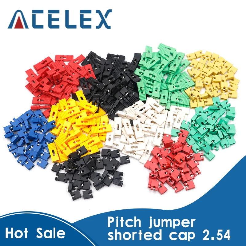 50pcs 2.54mm Pitch Jumper Cap Pin Header Connector Short / Long Type Jumper Plug Cover DIY Repair Parts|Instrument Parts & Accessories| - AliExpress