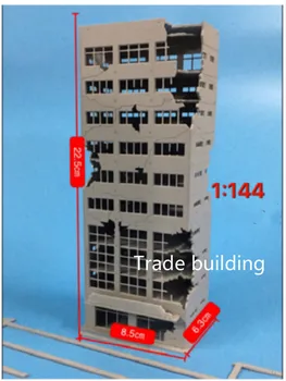 

Model War Damage Building Trade Building 1:144 Unfinished Building Building Scene Model Fish Tank Landscaping For Diorama