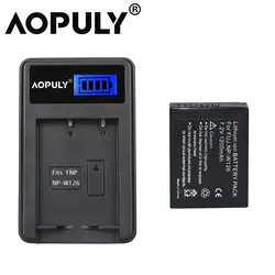 Aopuly 1 шт. NP-W126 батареи NP W126 Батарея + USB ЖК-дисплей Зарядное устройство для Fuji hs50 hs35 HS33 HS30EXR xa1 XE1 x-Pro1 xm1 x-t10 камеры