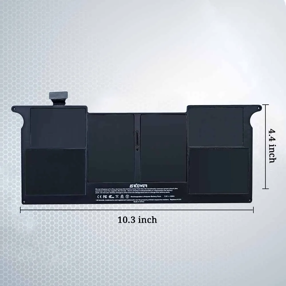 Аккумулятор SKOWER 35WH A1375 для Apple MacBook Air 11 дюймов A1370(версия Late 2010) MC505 MC506 MC507LL/A