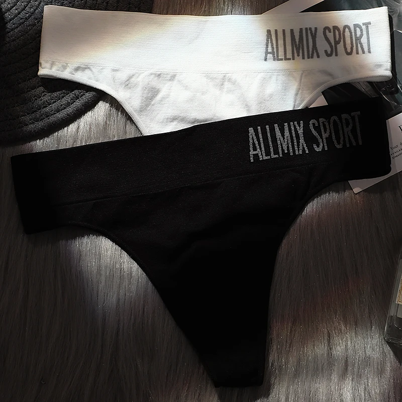3 шт./лот сексуальные женские хлопковые трусики с буквенным принтом спортивные