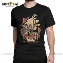 Ra мужские вечерние футболки для бассейна, японские Харадзюку Хаяо Миядзаки Тоторо, новинка, футболки из чистого хлопка, одежда с принтом