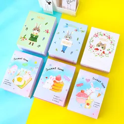 BULA – bloc notes décoratif Kawaii, 50/100 feuilles de papier à lettres, joli bloc notes, papeterie de bureau, fournitures scolaires 