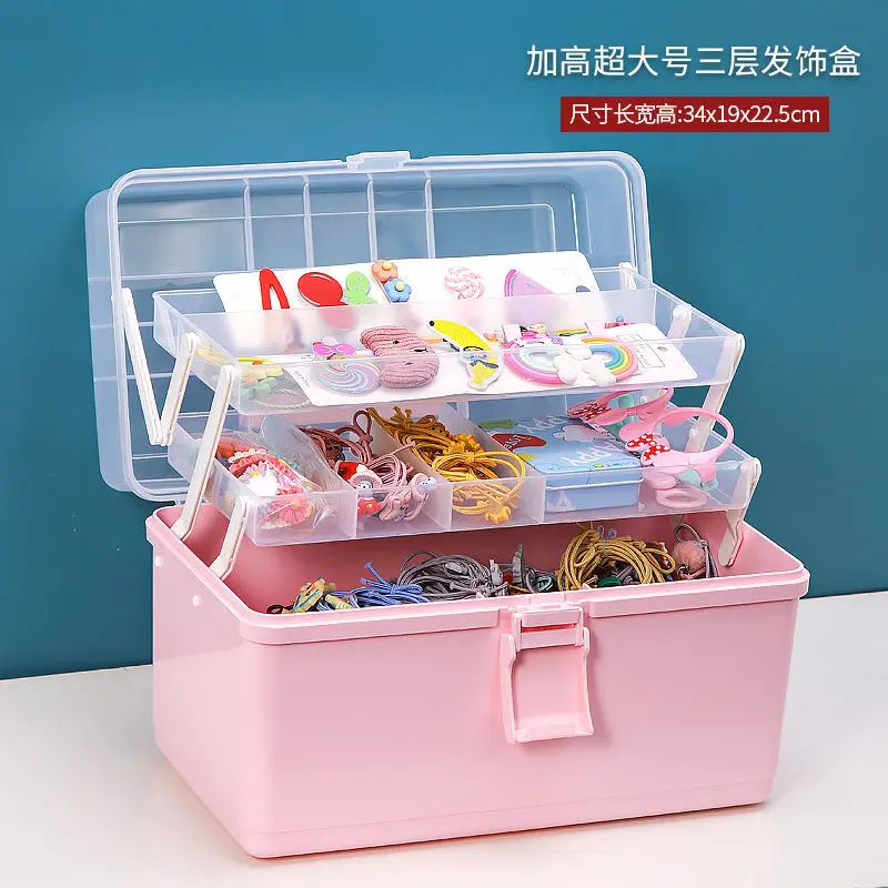 8 Section Large Stacking Hair Accessory Storage Box - 7.25 x 10.75 x –  VIASEARS BEAUTY