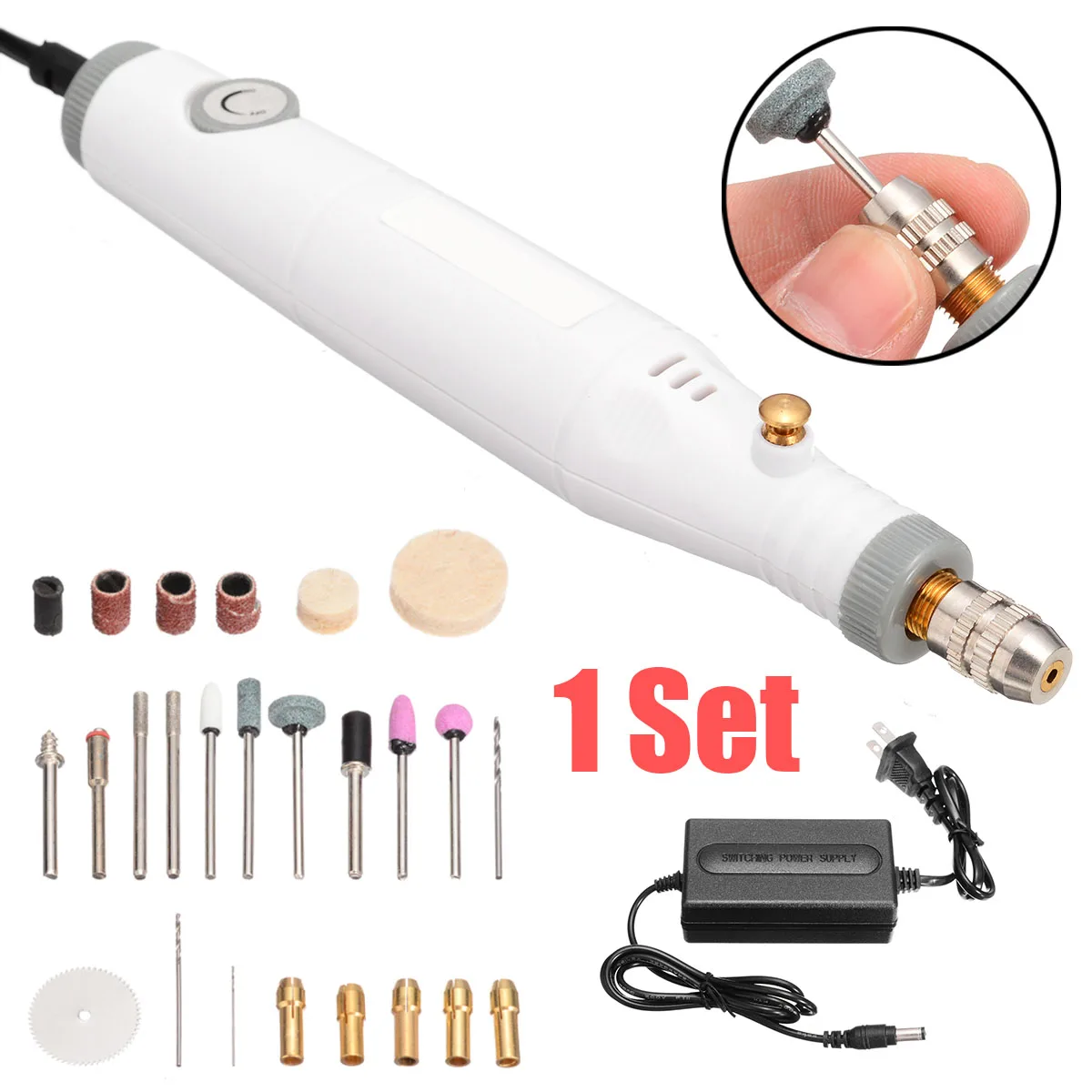 110 230V 18W Mini Electric Drill Grinder Kit Polishing Engraving Pen