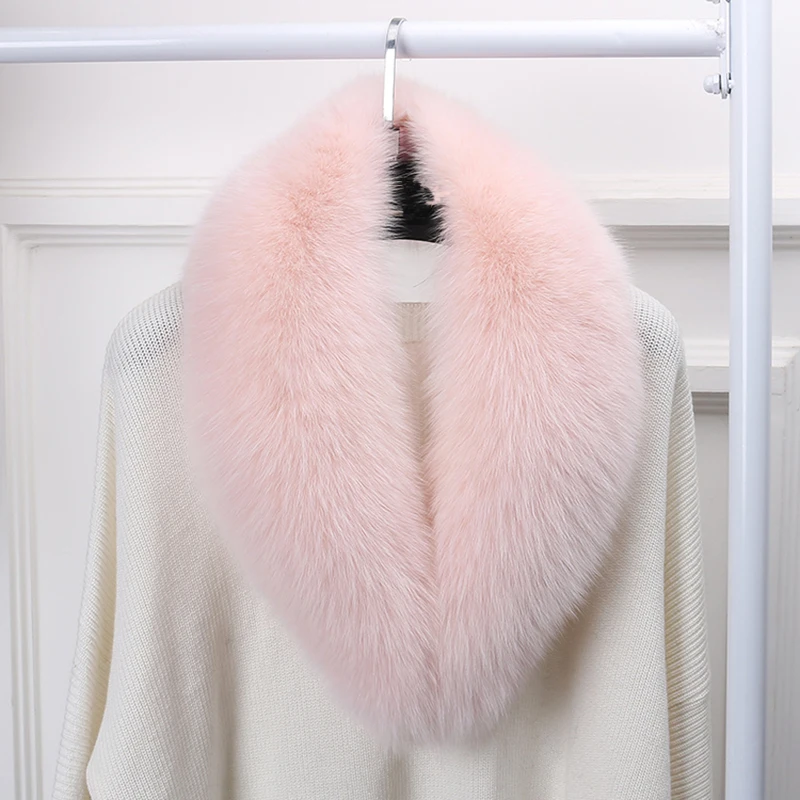 Faux Fox Fur Collar Fashion Fur Trim For Hood Winter Warm Furry Strips Fake Fur Collar Scarf For Down Coat Decor Shawl Scarves 5