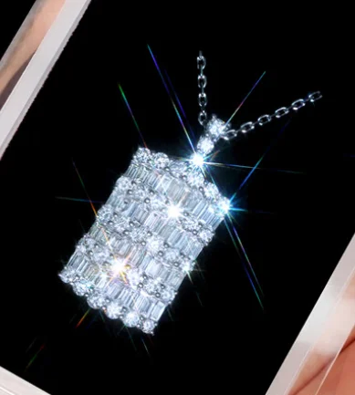 

UXN333 Full Gem Star Pendant Necklace Valentine Eye Zircon Item Round Female