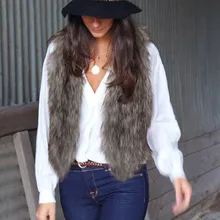 WOMAIL популярный модный жилет пальто без рукавов верхняя одежда из искусственного меха длинная потрясающая короткая куртка повседневный жилет