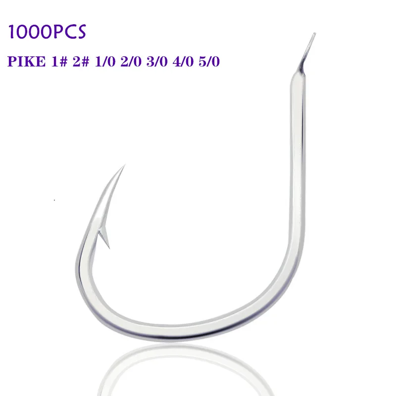 Dont Miss This One - Bulk 1000pcs Pike Assist Hook 1/0 2/0 3/0 4/0 5/0   Jig Assist Hook High Carbon Steel Fishing Hook