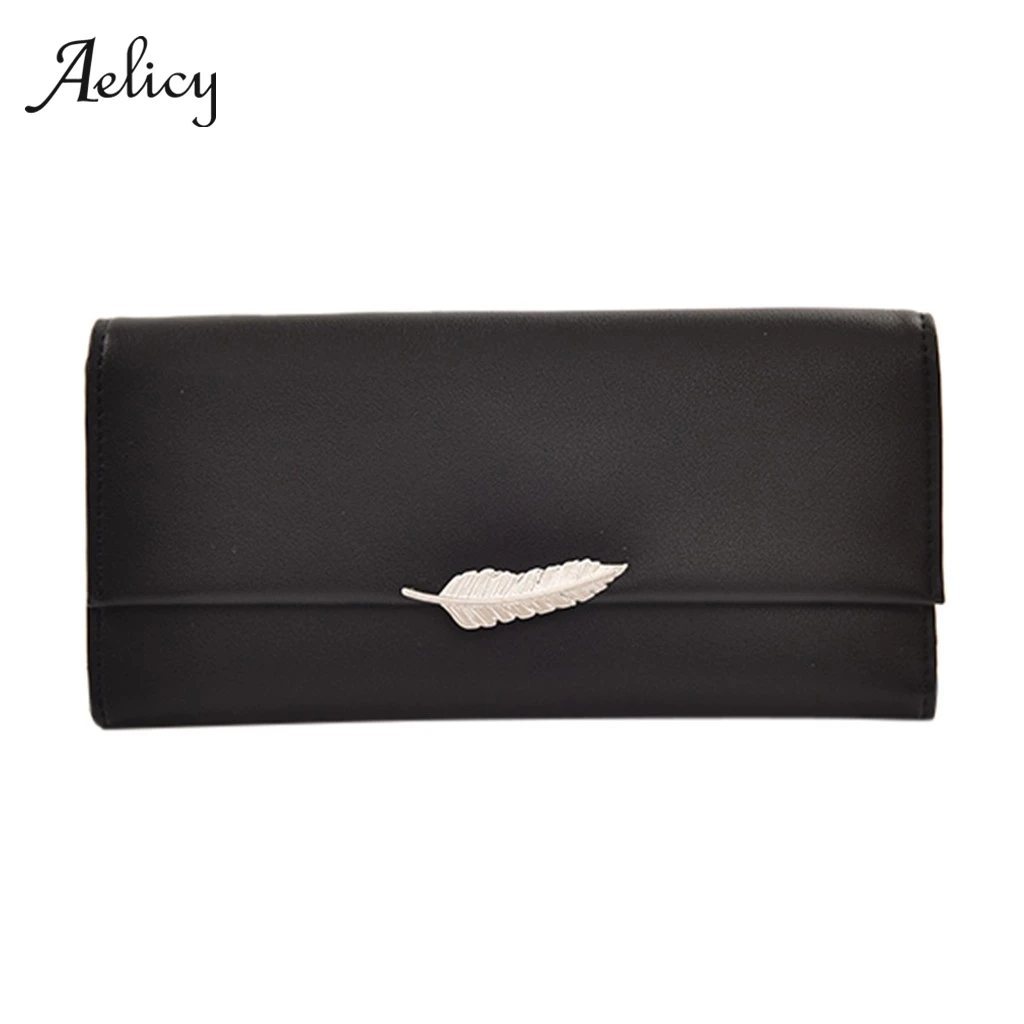 

Aelicy Women Leather Wallet Long Leather Clutch Purse Hasp Coin Bag Wallet Female Phone Bag Coin Purse Fashion Lady Wallets