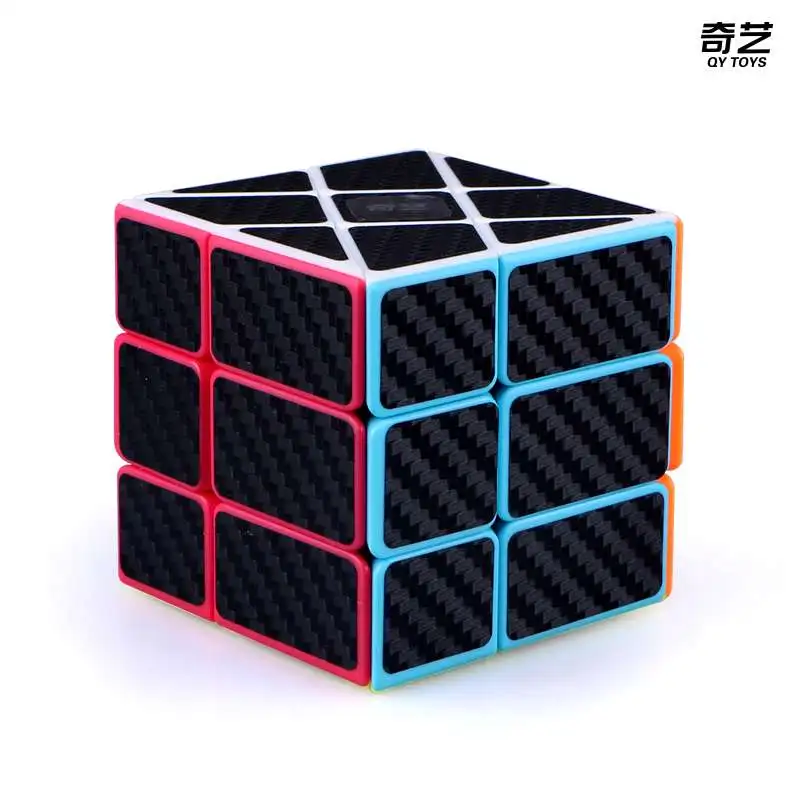 QiYi ветряная мельница 3x3x3, магический куб, скоростной крученый волшебный куб, головоломка, игрушка, антистресс, Rubis Neo Cubo Magico, для детей - Цвет: carbon fiber