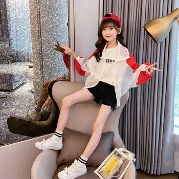 

Super Light Breathable Quick Dry Insect Control Anti-UV Children Girls Sun Protection Clothing Fashion Kid Boy Girl Clothing Top