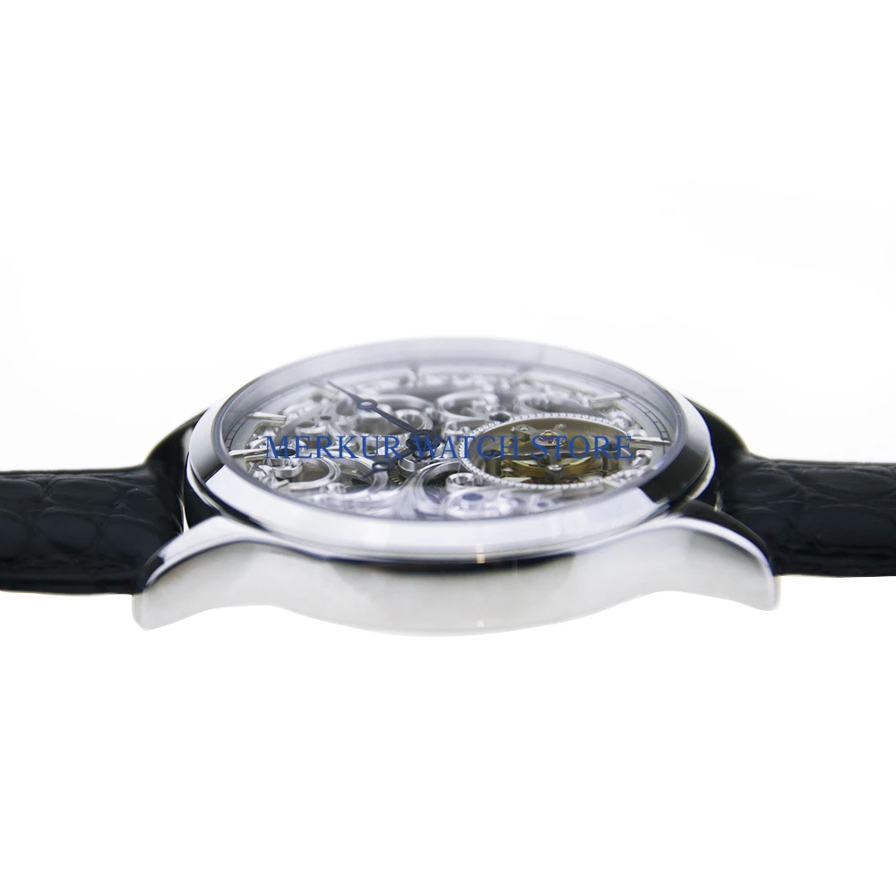Sugess мужские часы летающие механические чайки ST800K Tourbillon движение полный скелентон роскошное платье