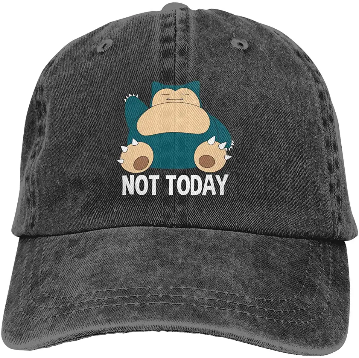 Snorlax модная повседневная Регулируемая ковбойская шляпа бейсболка для мужчин и женщин Черная