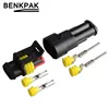 1 sets Kit 1 2 3 4 5 6Pin Way Weather pack auto connector  Waterproof Weatherpack Electrical Wire Connector Plug ► Photo 2/6